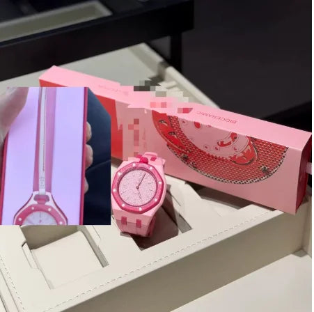New Ap Swatch Joint Royal Oak Quartz Watch Cute Fashion Exquisite Watch 1 to 1 Replica Logo Silicone Strap Holiday Surprise Gift