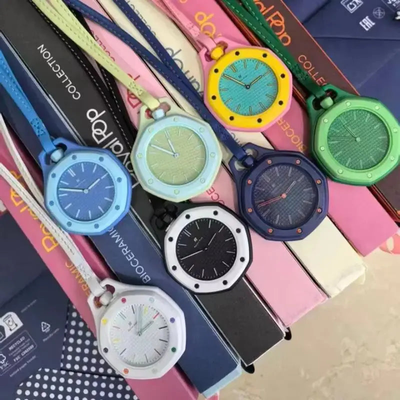 New Ap Swatch Joint Royal Oak Quartz Watch Cute Fashion Exquisite Watch 1 to 1 Replica Logo Silicone Strap Holiday Surprise Gift